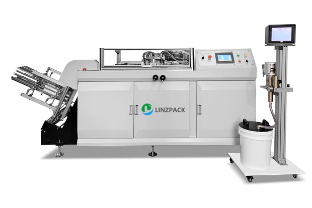Paper Tray Forming Machine with Glue Sprayer System